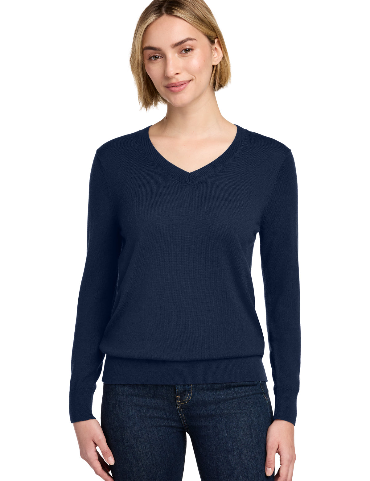 Brooks Brothers Women's Washable Merino V-Neck Sweater