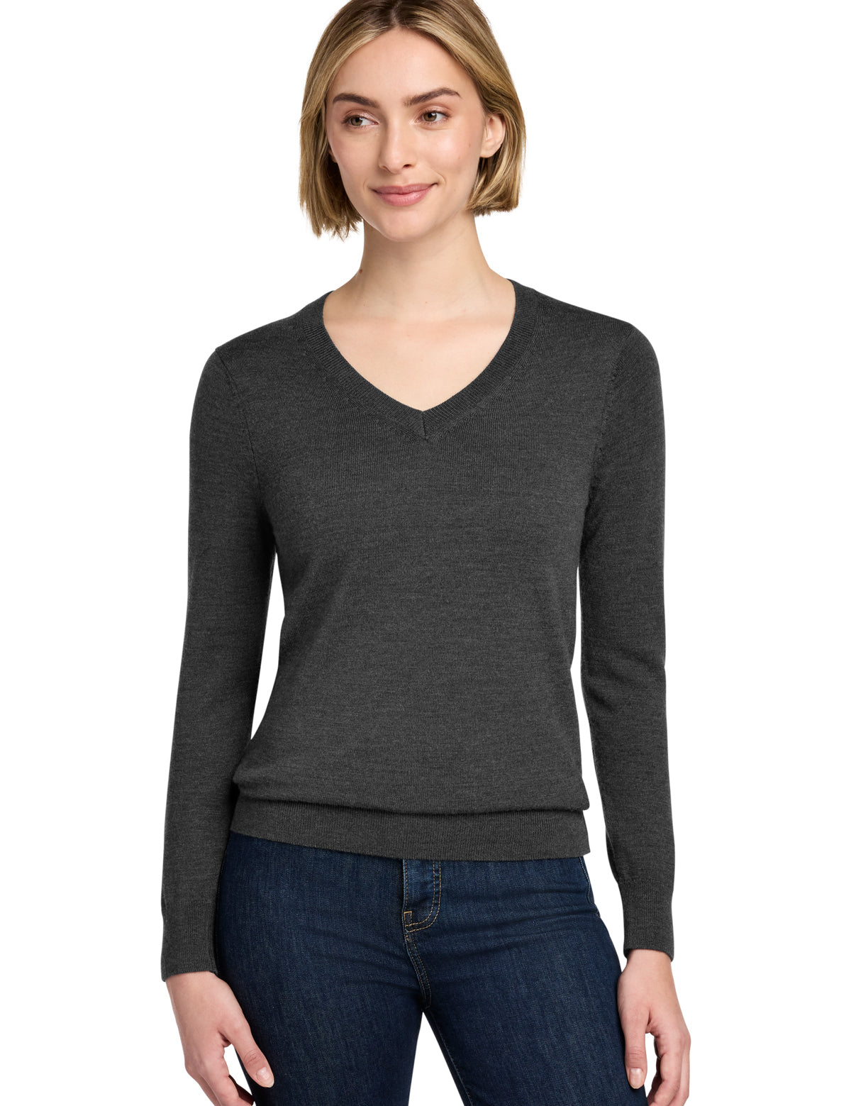 Brooks Brothers Women's Washable Merino V-Neck Sweater