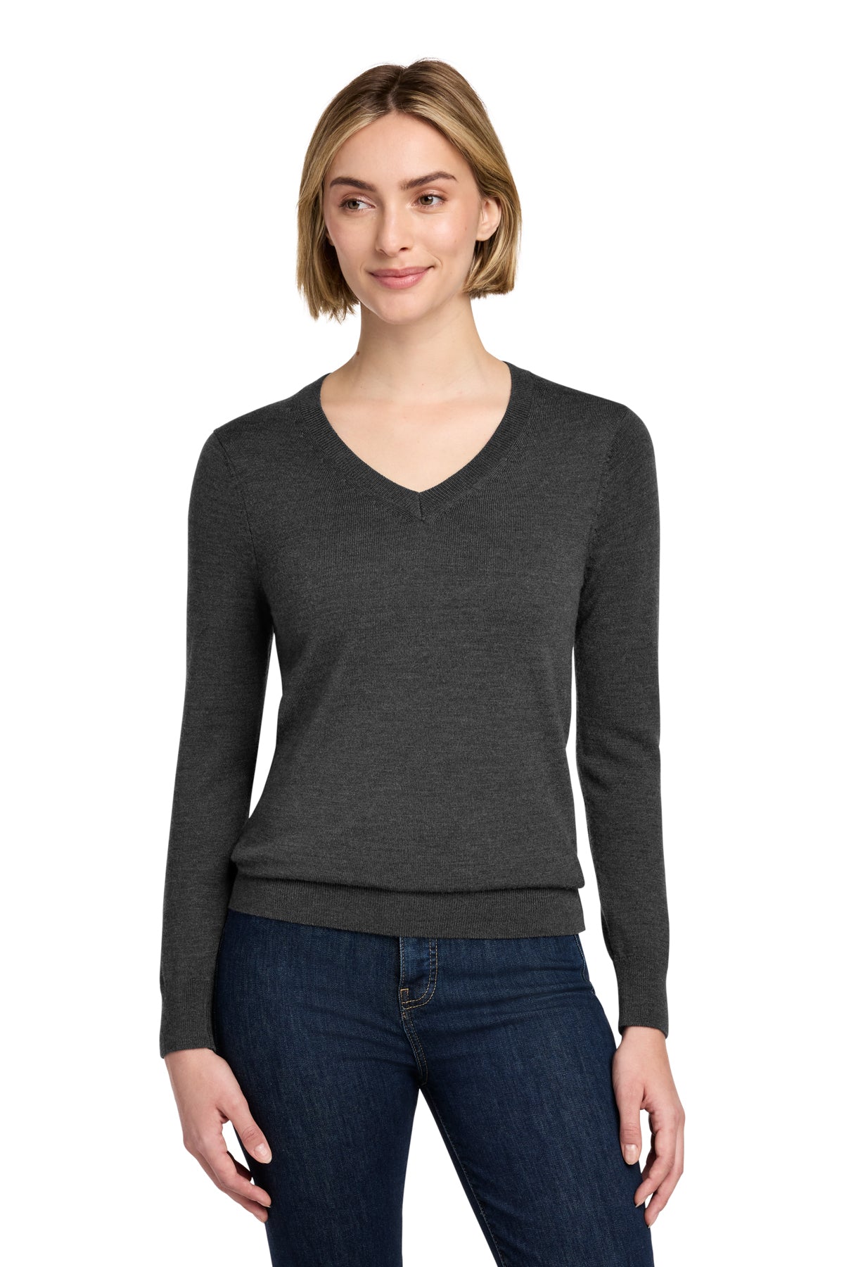 Brooks Brothers Women's Washable Merino V-Neck Sweater