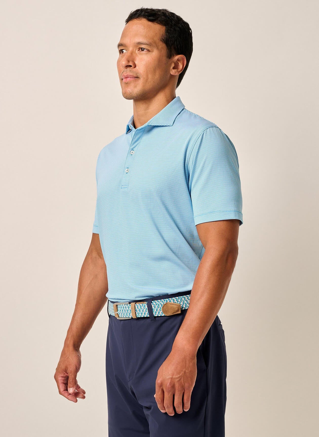 Men's Lyndon Striped Polo