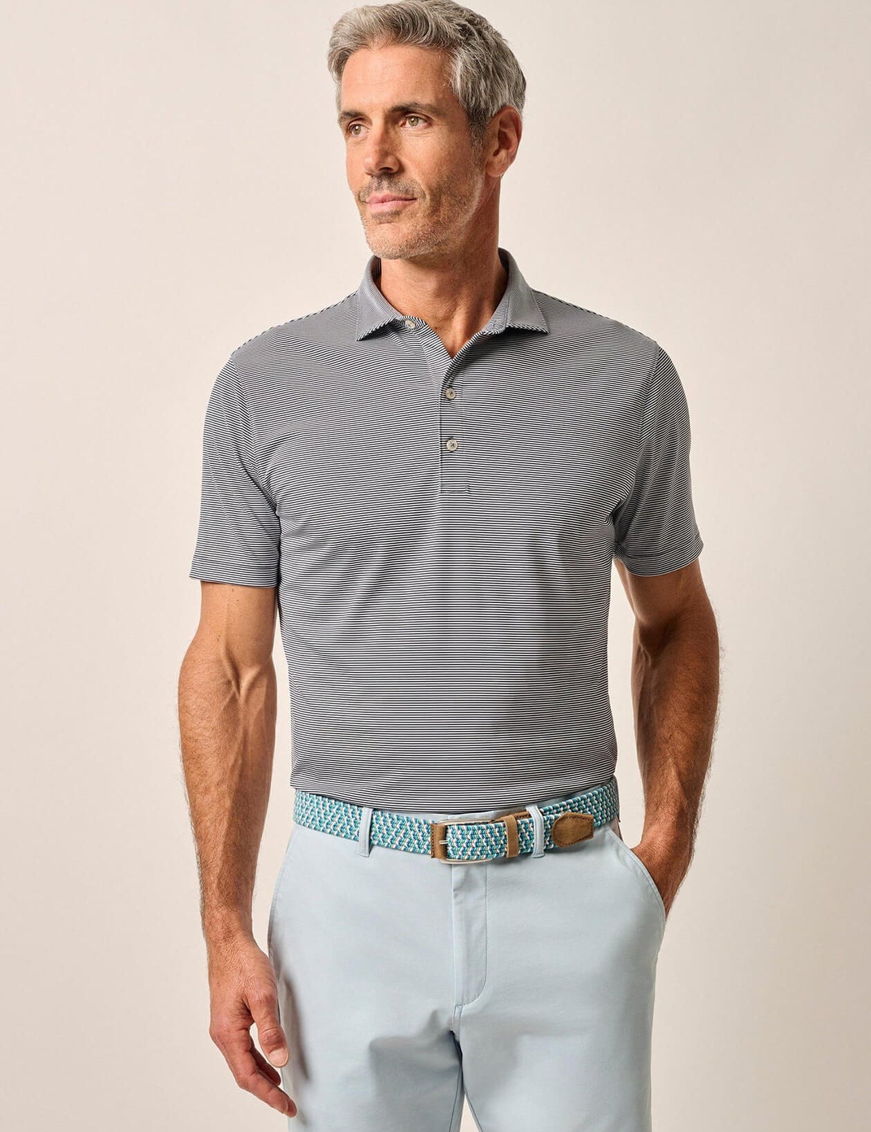 Men's Lyndon Striped Polo