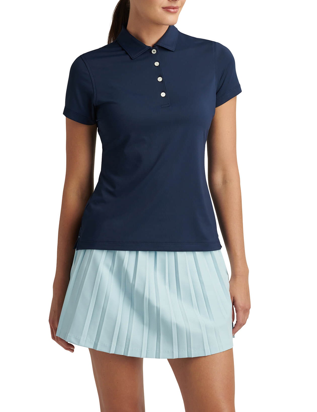 Women's Short-Sleeve Button Polo