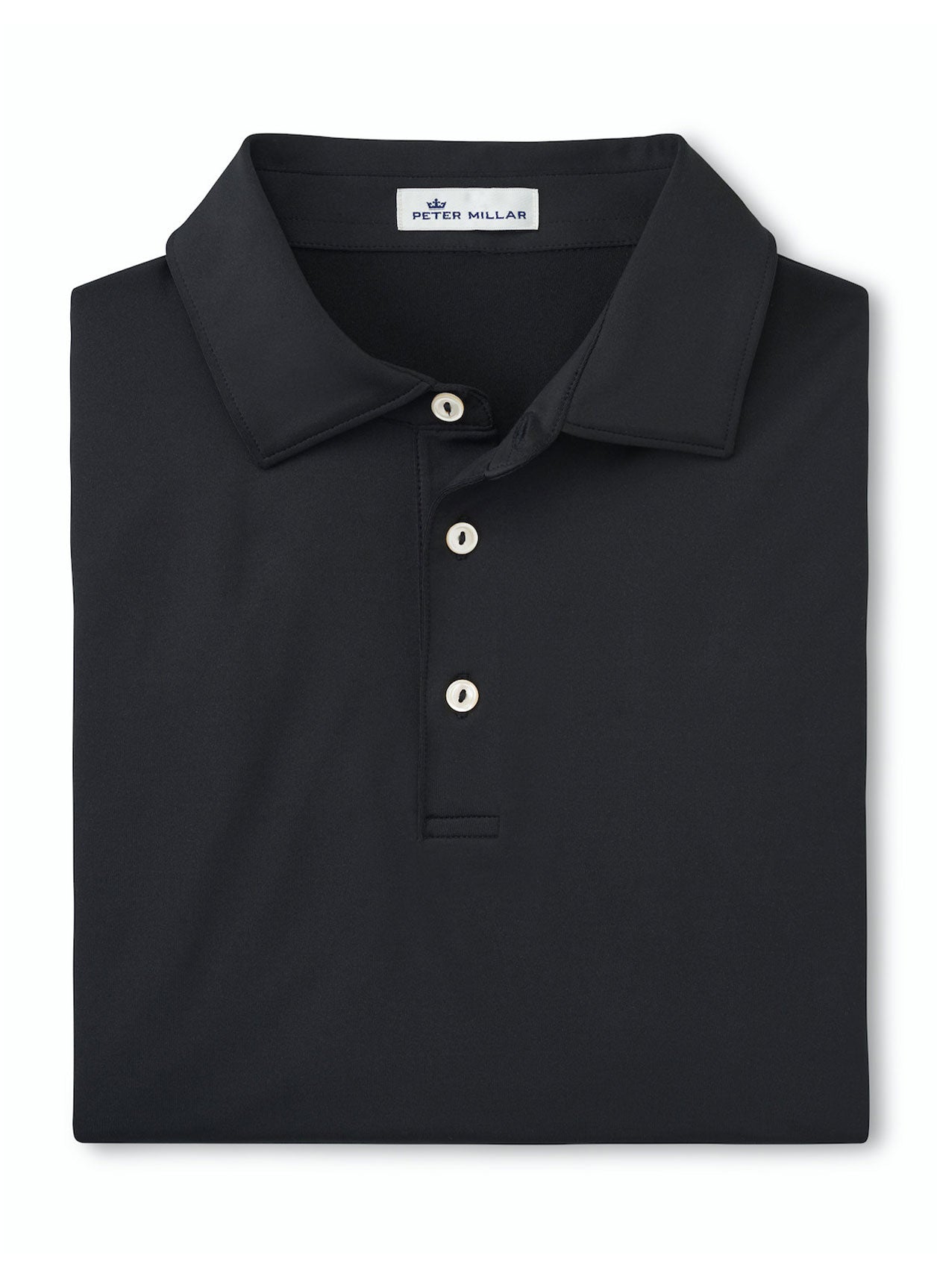Men's Solid Performance Polo - Self Colla