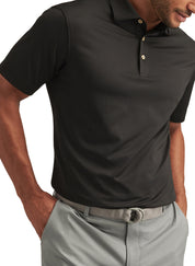 Men's Solid Performance Polo - Self Colla
