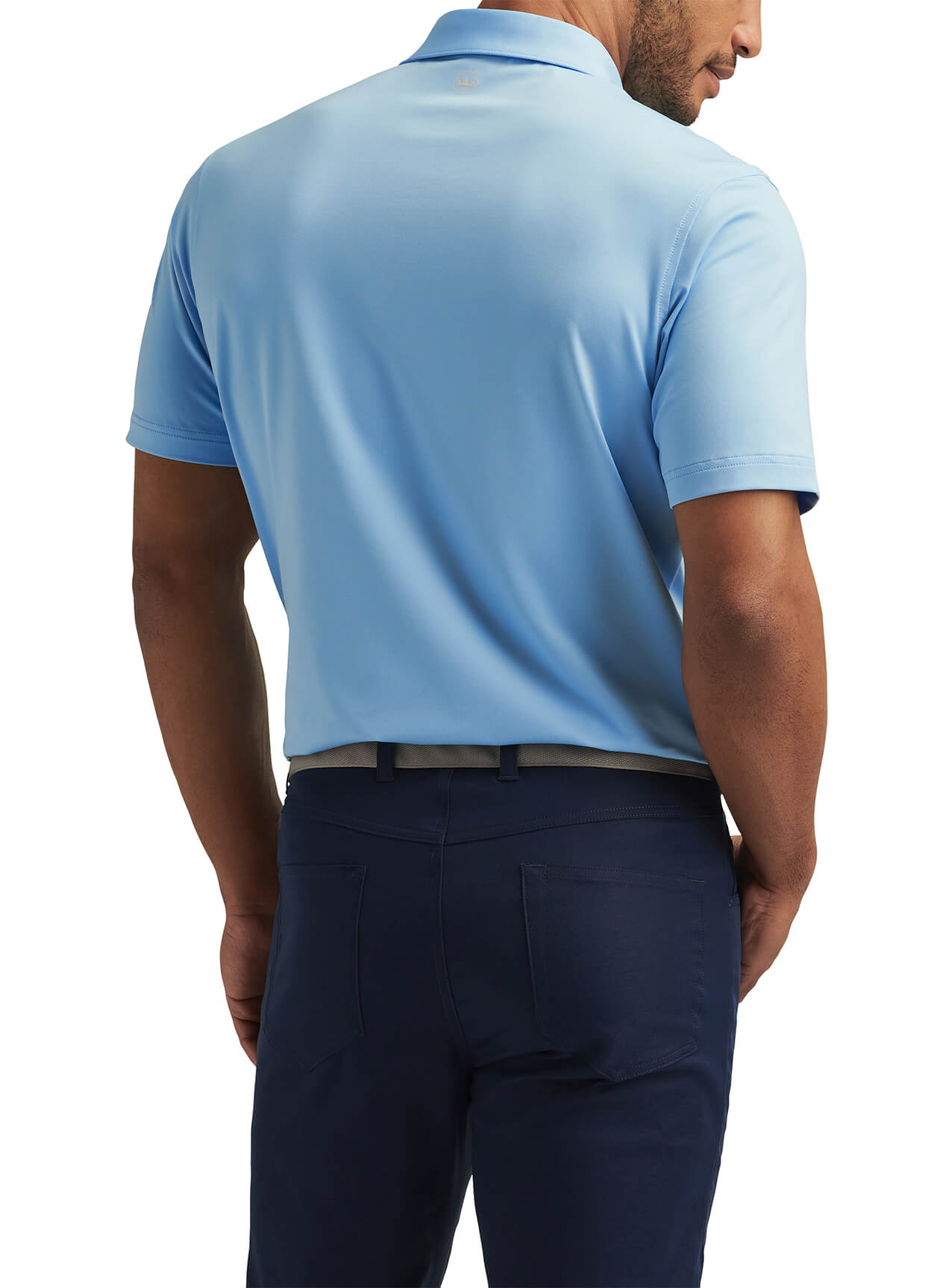 Men's Solid Performance Polo - Self Colla