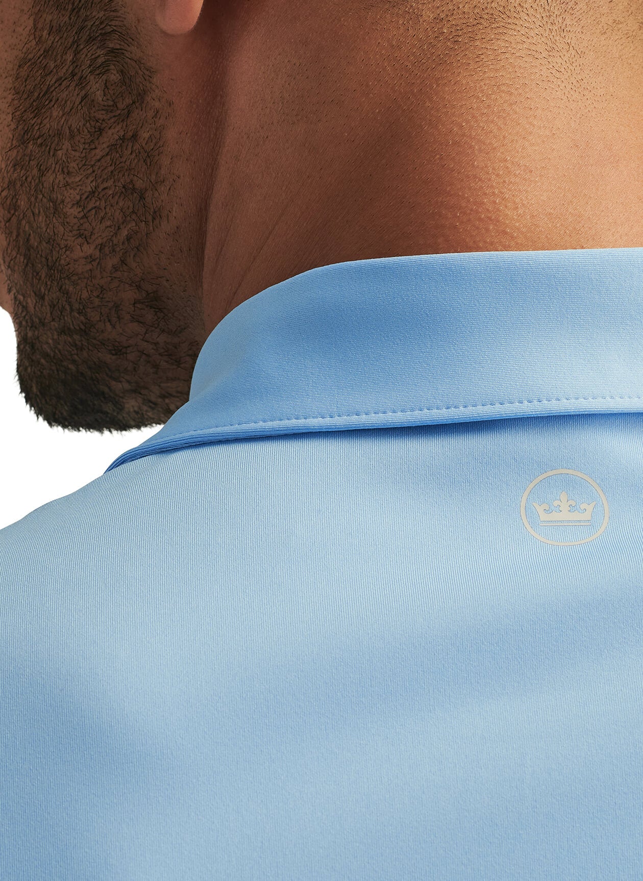 Men's Solid Performance Polo - Self Colla