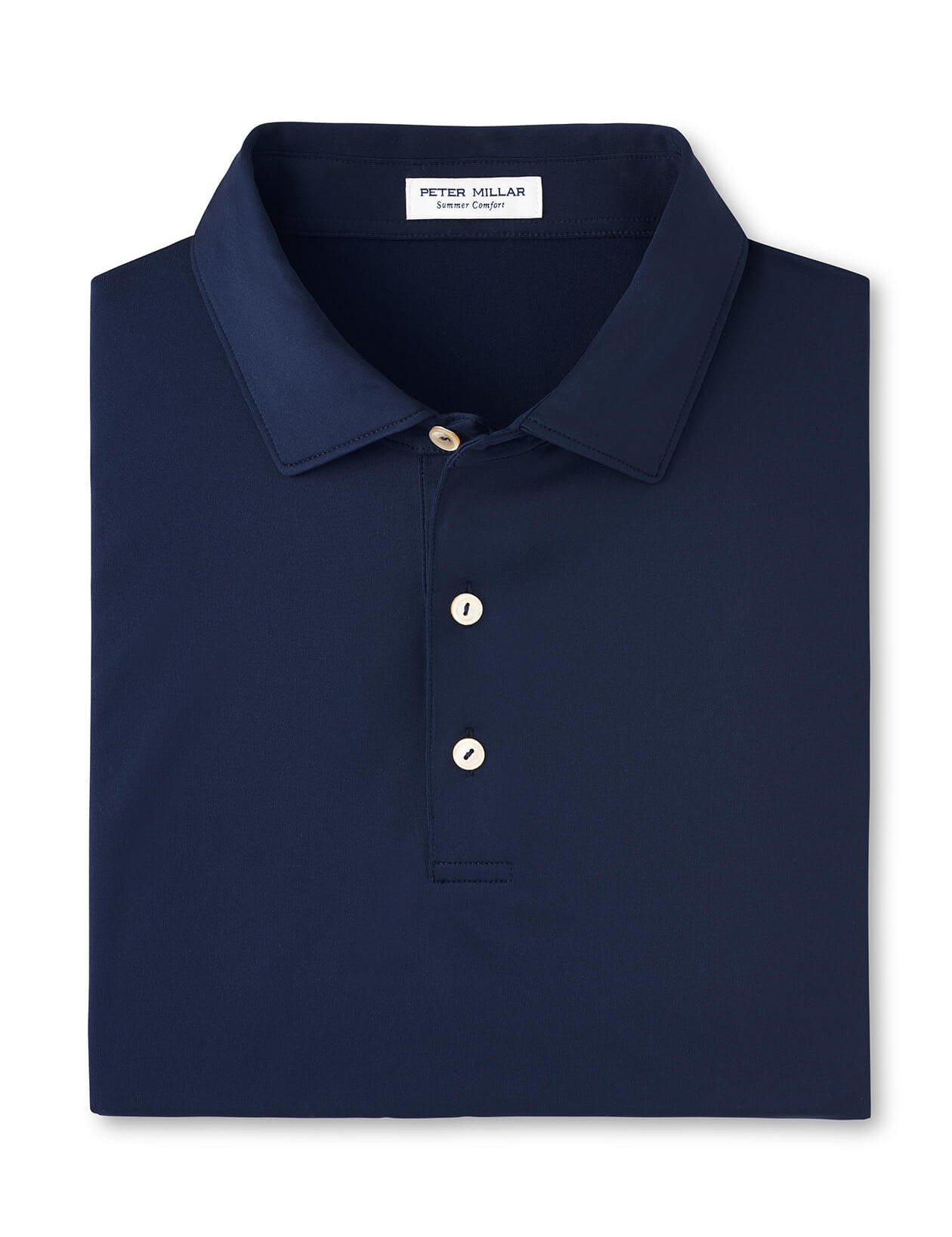 Men's Solid Performance Polo - Self Colla