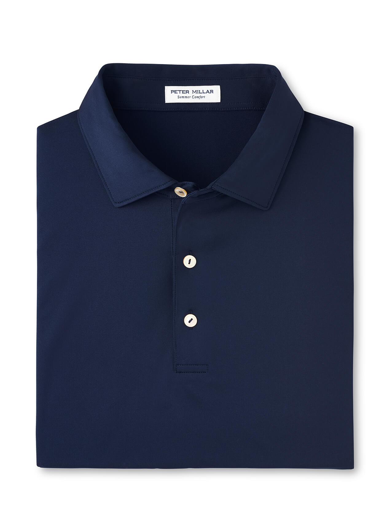 Men's Solid Performance Polo - Self Colla