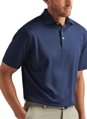 Men's Solid Performance Polo - Self Colla