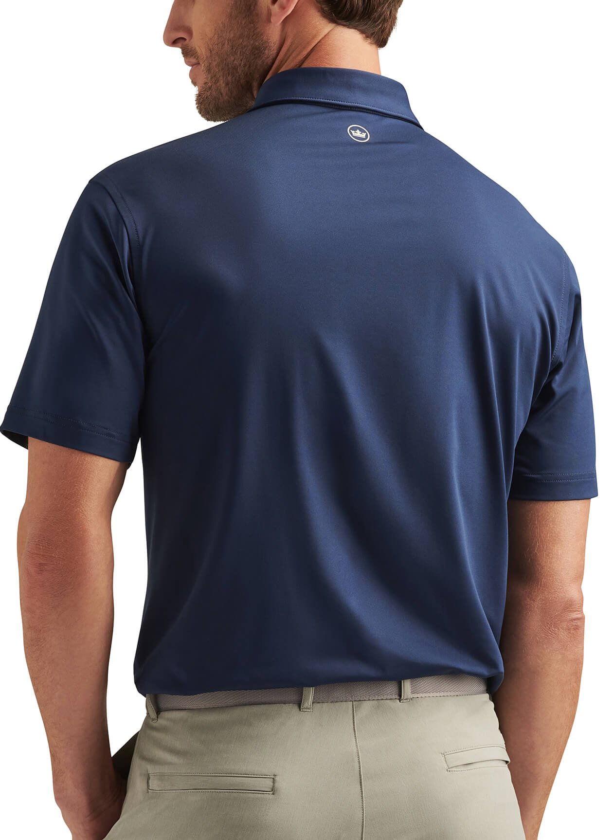 Men's Solid Performance Polo - Self Colla
