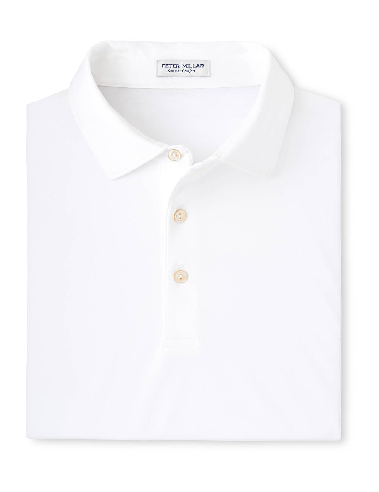 Men's Solid Performance Polo - Self Colla