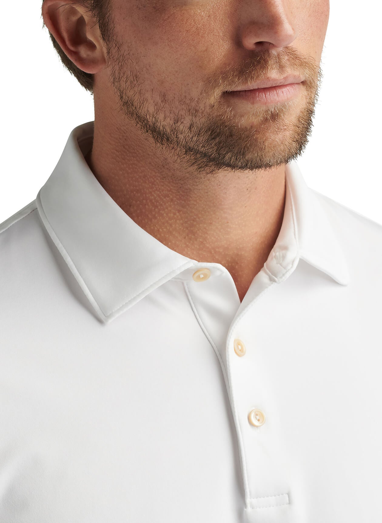 Men's Solid Performance Polo - Self Colla
