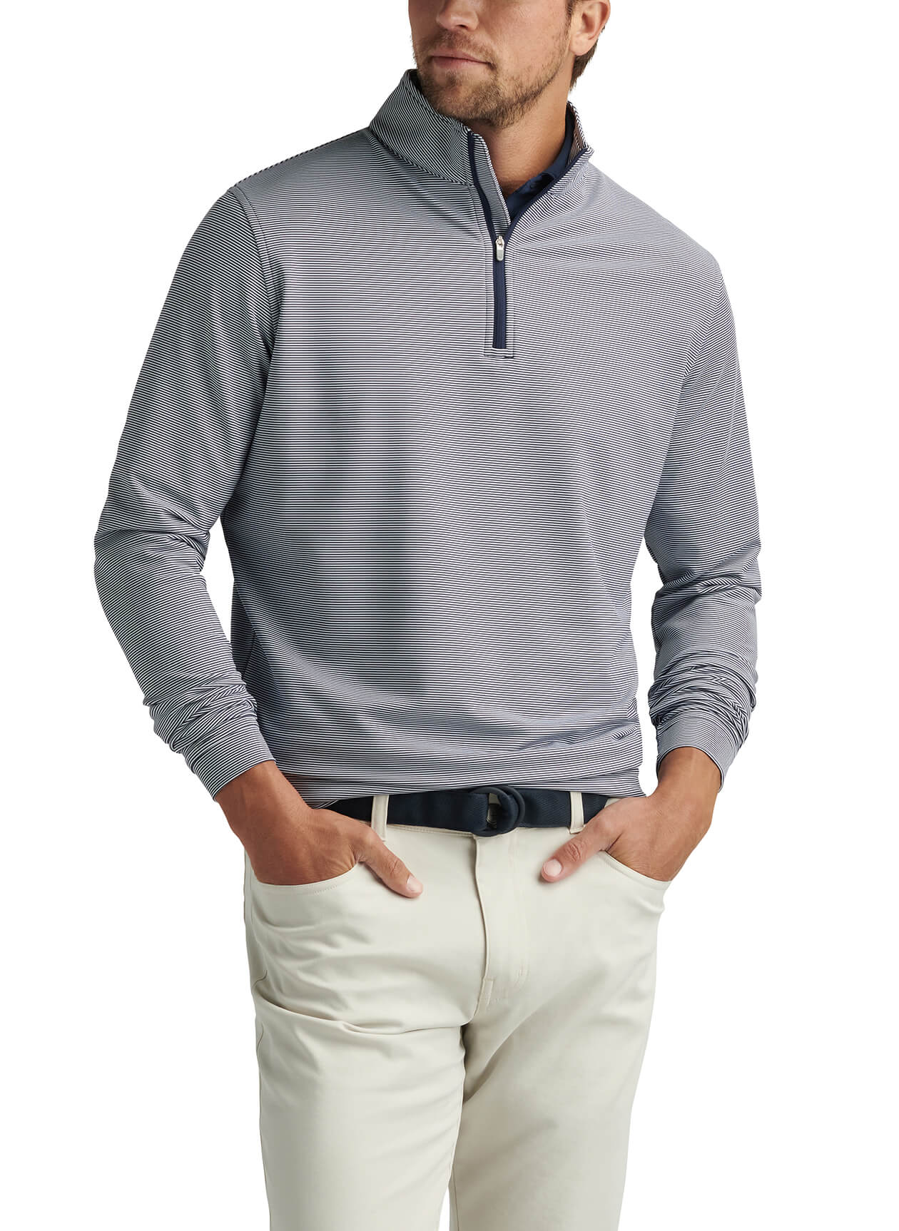 Men's Perth Sugar Stripe Quarter-Zip
