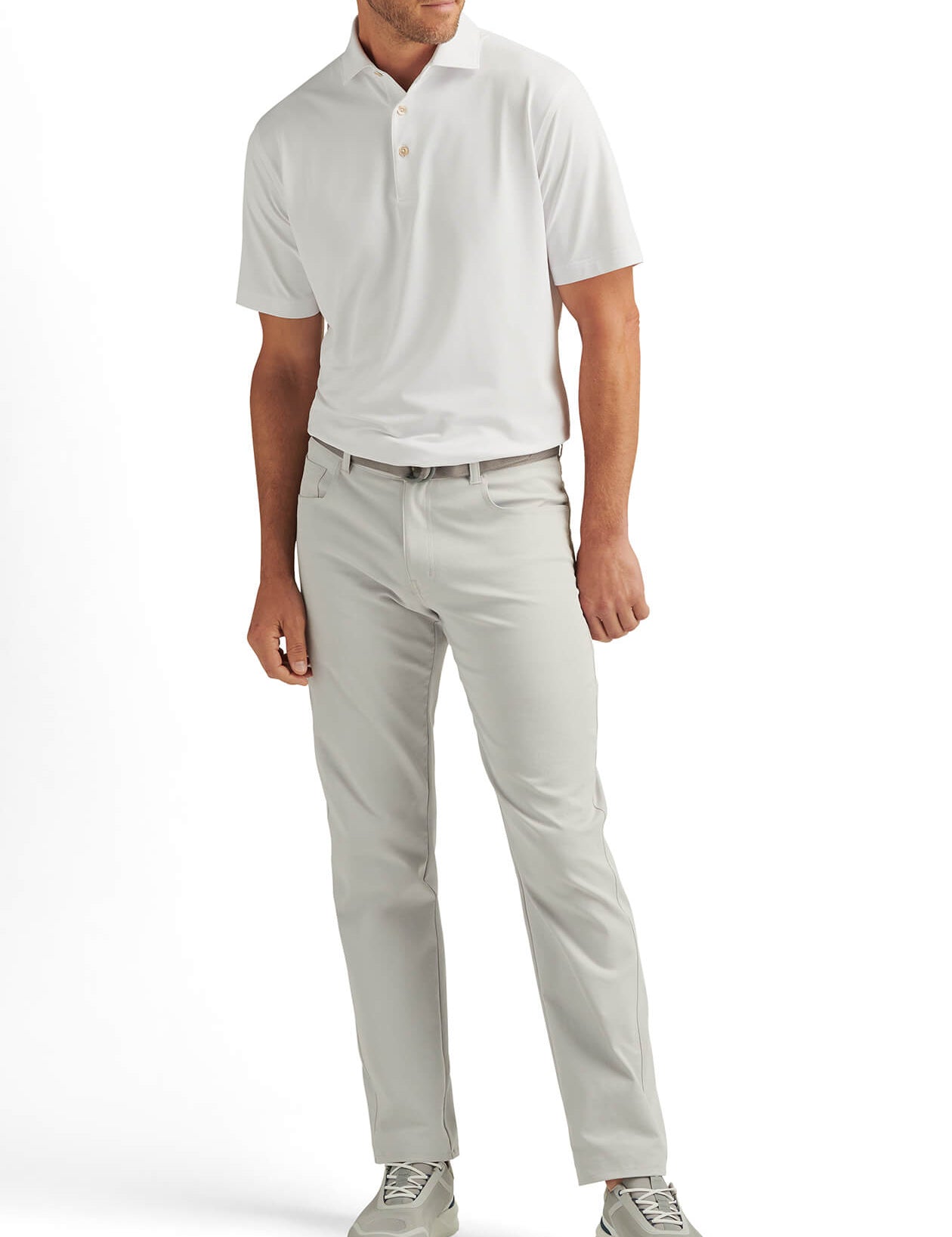 Men's Solid Stretch Polo