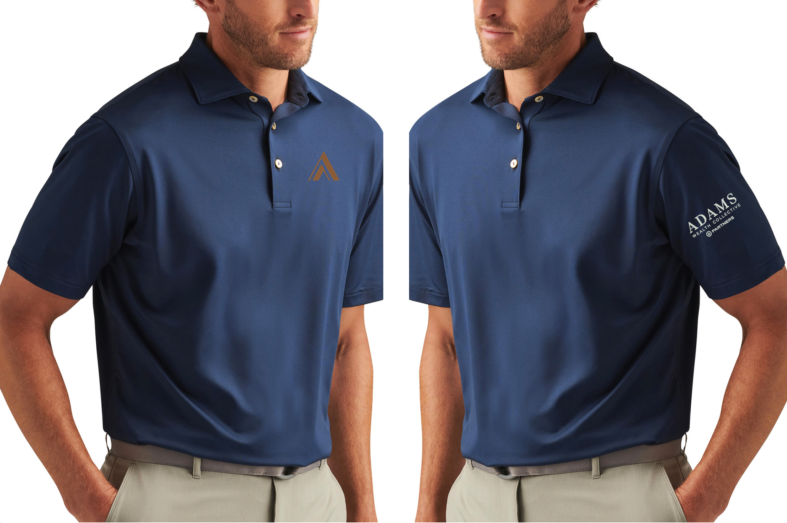 Adams Wealth Peter Millar Solid Performance Polo - Self Collar