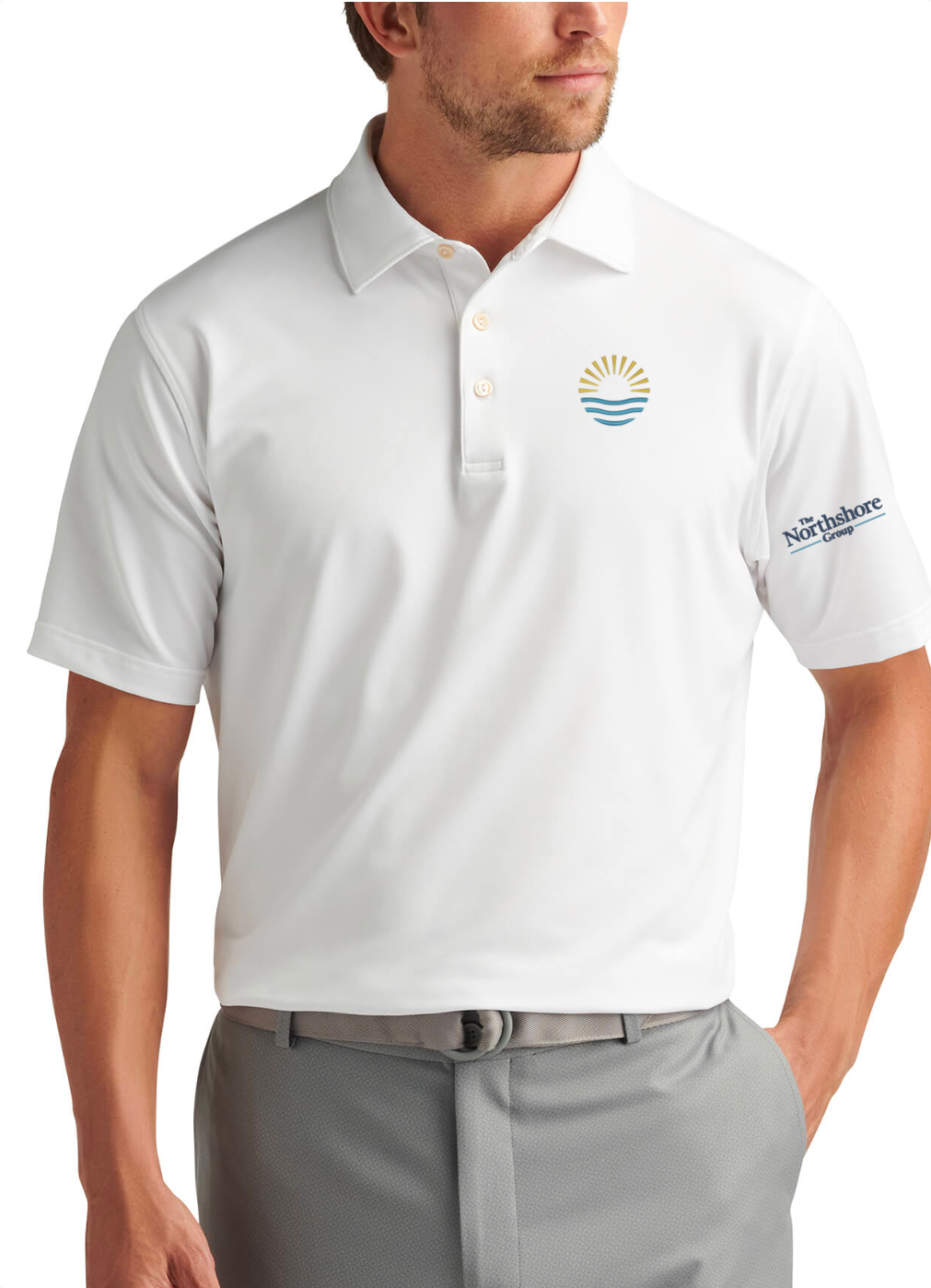 Northshore Group Peter Millar Solid Performance Polo - Self Collar