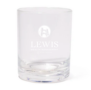 Lewis Wealth Management Silipint 12 oz Crystal Clear Rocks Glass