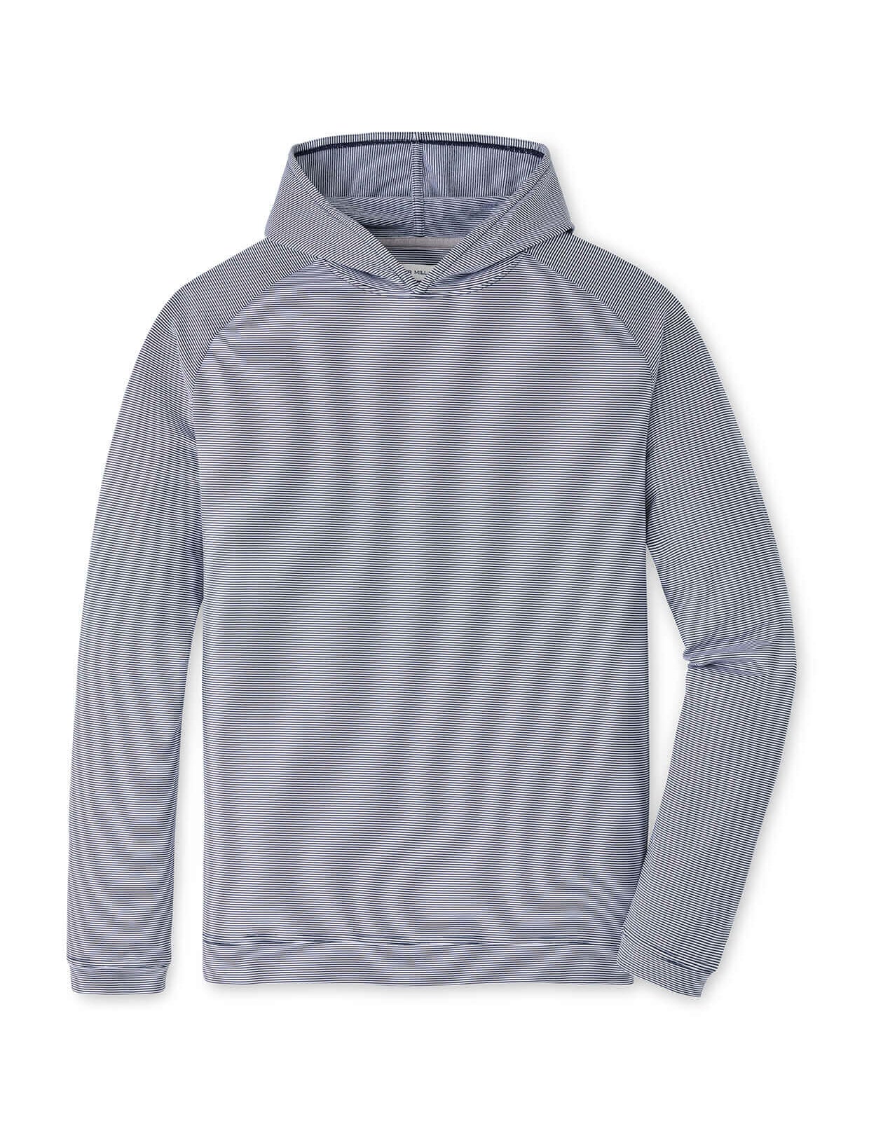 Peter Millar Men's Collegiate Pine Sugar Stripe Hoodie