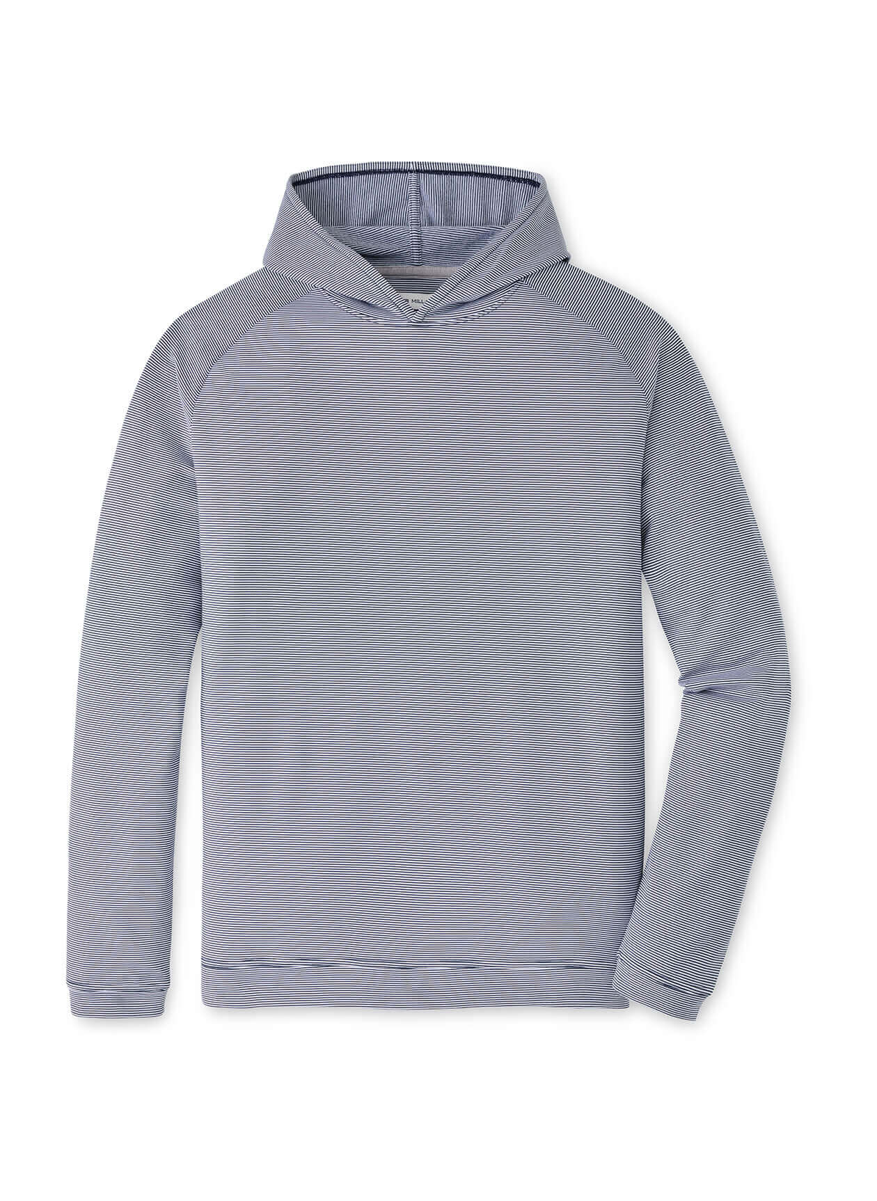 Peter Millar Men's Collegiate Pine Sugar Stripe Hoodie